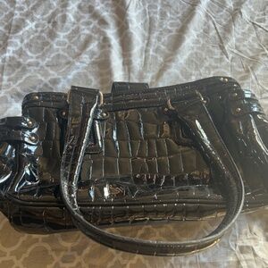 crocodile pattern handbag